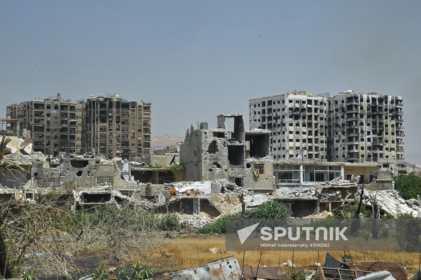 Situation in Qaboun neighborhood in Damascus suburb