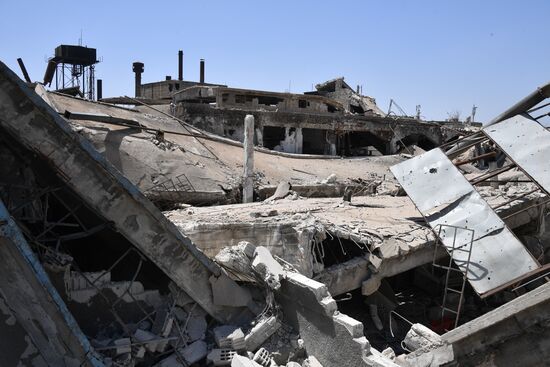 Situation in Qaboun neighborhood in Damascus suburb