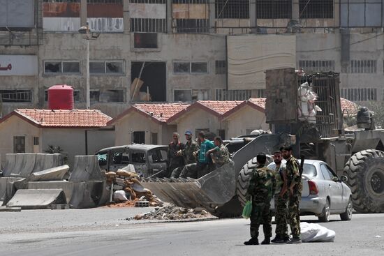 Situation in Qaboun neighborhood in Damascus suburb
