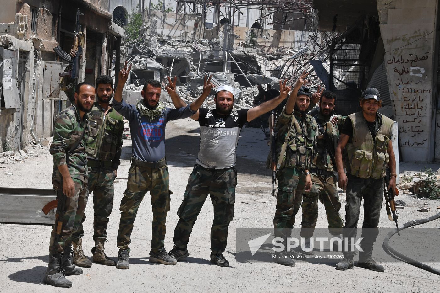 Situation in Qaboun neighborhood in Damascus suburb