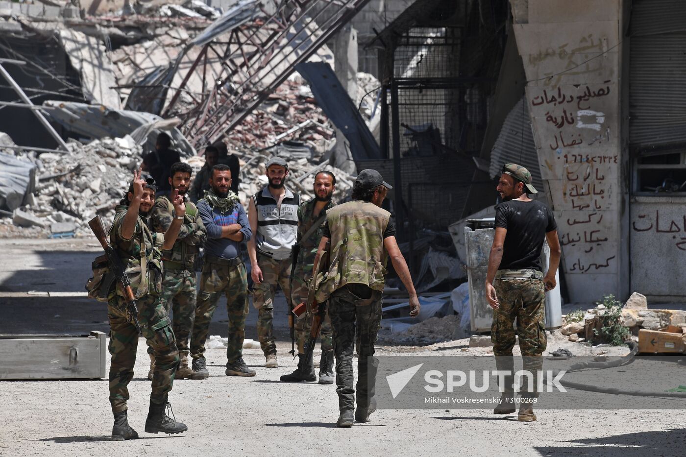 Situation in Qaboun neighborhood in Damascus suburb