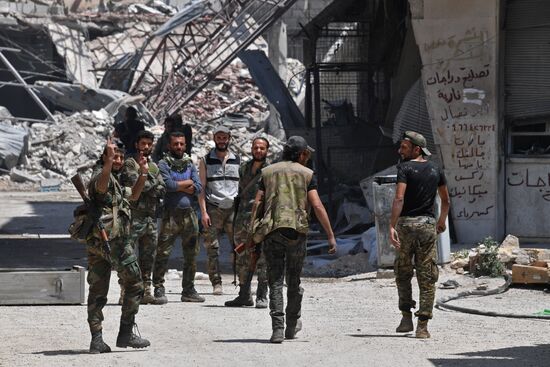 Situation in Qaboun neighborhood in Damascus suburb