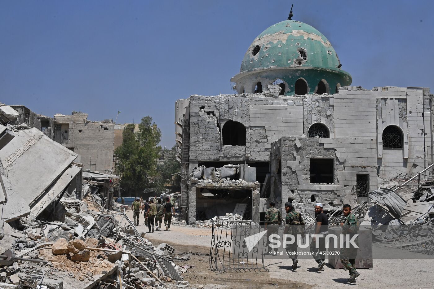 Situation in Qaboun neighborhood in Damascus suburb