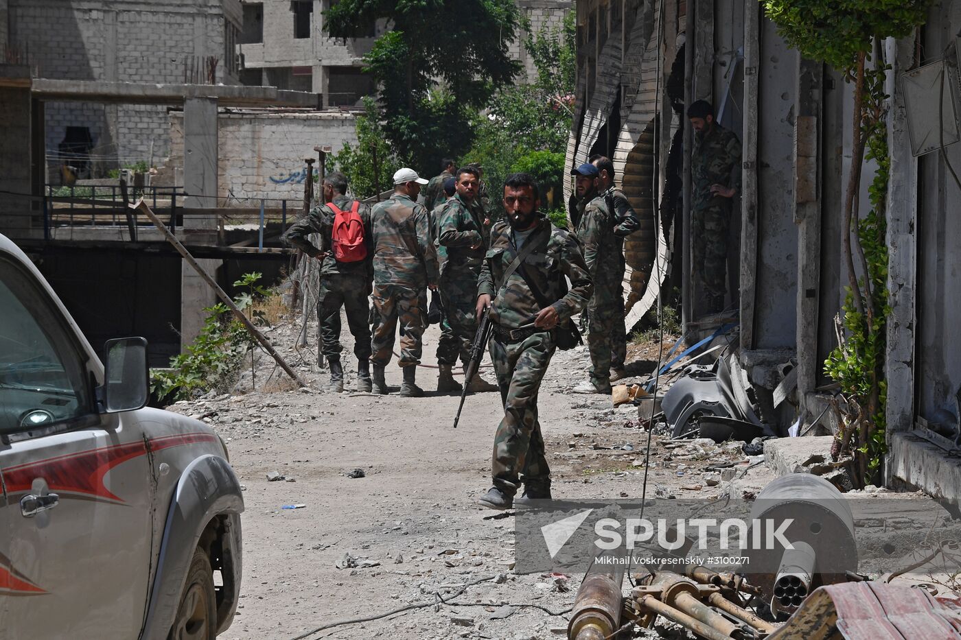 Situation in Qaboun neighborhood in Damascus suburb