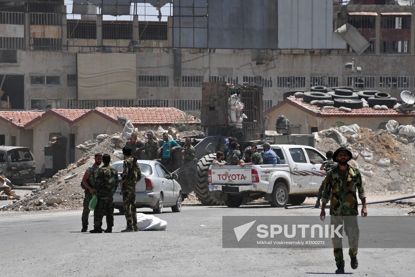 Situation in Qaboun neighborhood in Damascus suburb
