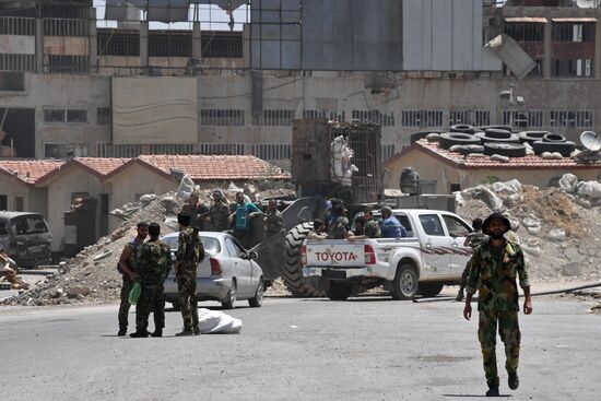 Situation in Qaboun neighborhood in Damascus suburb