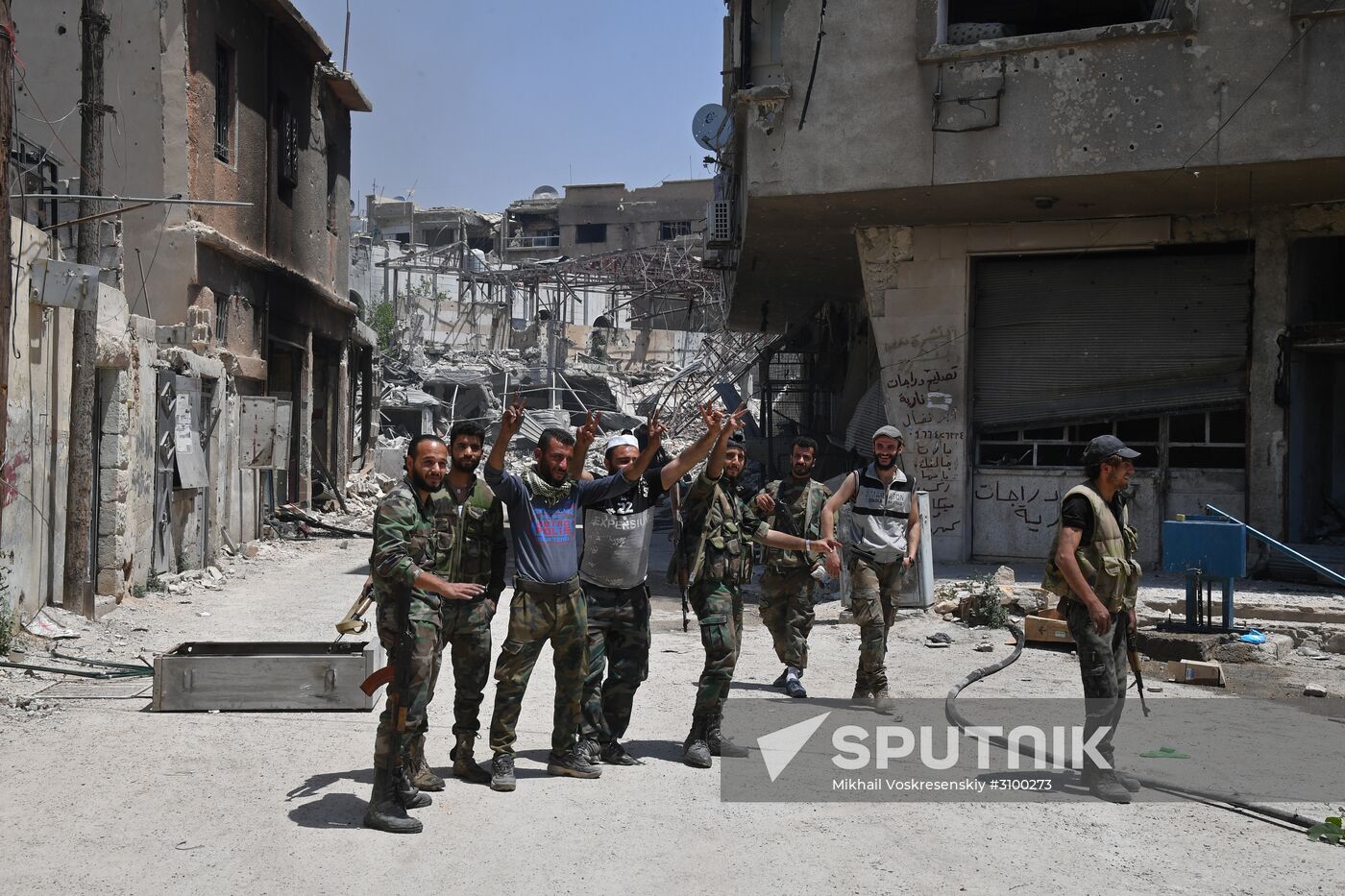 Situation in Qaboun neighborhood in Damascus suburb