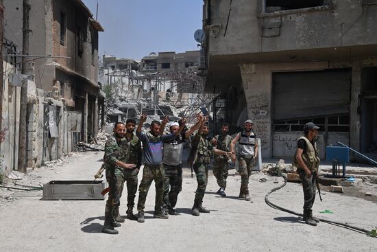 Situation in Qaboun neighborhood in Damascus suburb