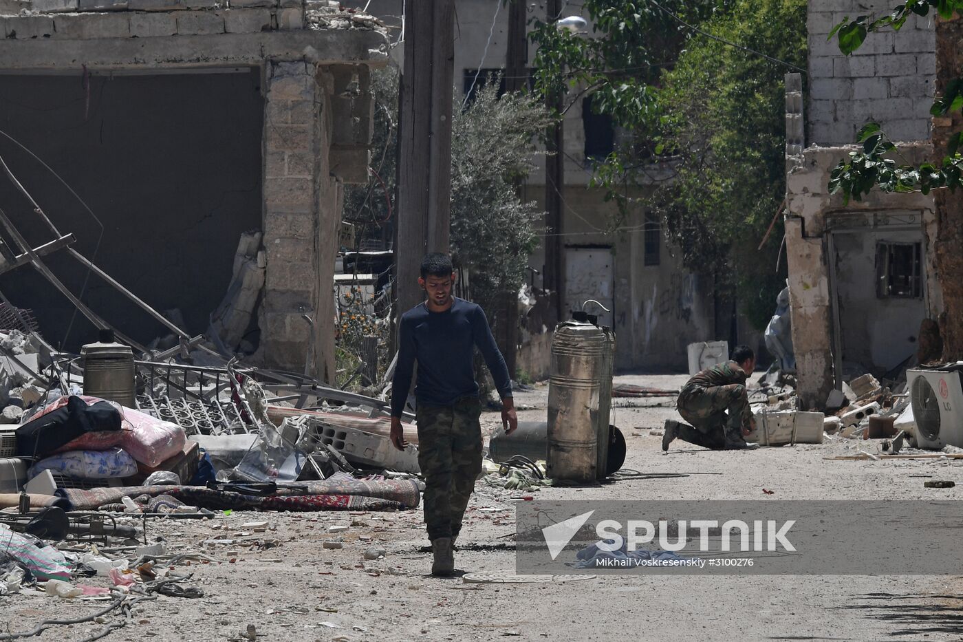 Situation in Qaboun neighborhood in Damascus suburb