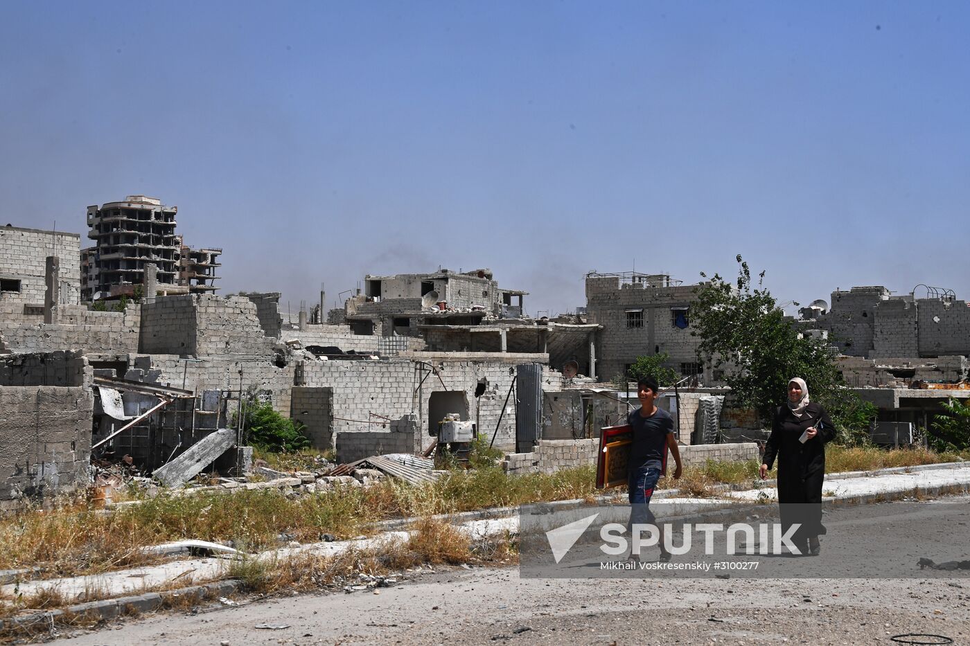 Situation in Qaboun neighborhood in Damascus suburb