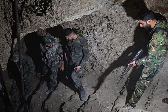 Situation in Qaboun neighborhood in Damascus suburb