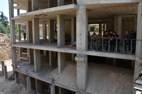 Situation in Qaboun neighborhood in Damascus suburb