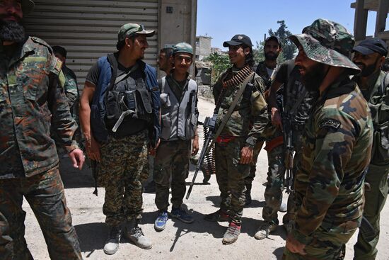 Situation in Qaboun neighborhood in Damascus suburb