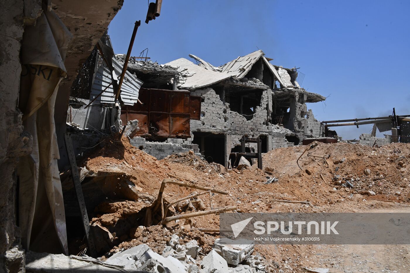 Situation in Qaboun neighborhood in Damascus suburb