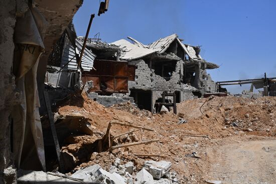 Situation in Qaboun neighborhood in Damascus suburb