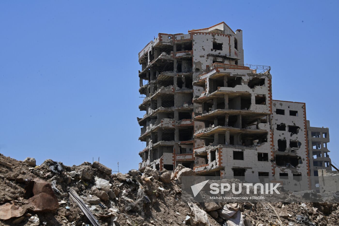 Situation in Qaboun neighborhood in Damascus suburb