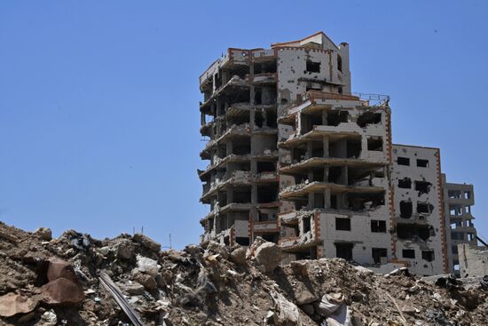 Situation in Qaboun neighborhood in Damascus suburb