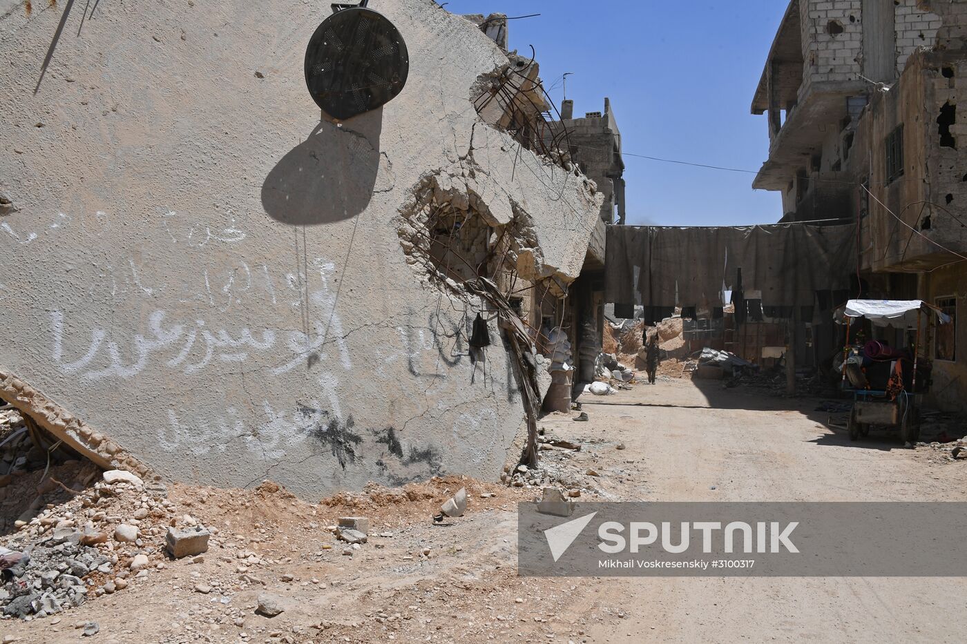 Situation in Qaboun neighborhood in Damascus suburb