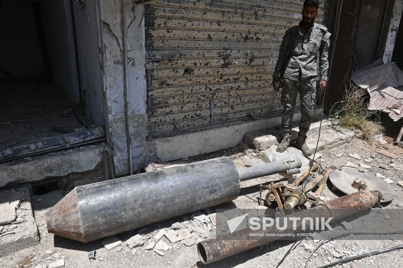 Situation in Qaboun neighborhood in Damascus suburb