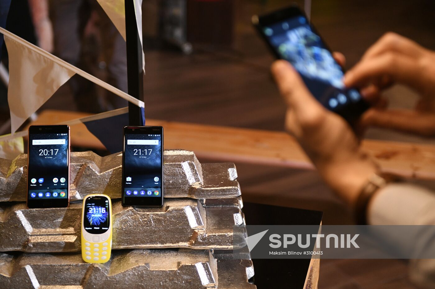 Presentation of new Nokia smart phones and upgraded Nokia 3310 in Moscow