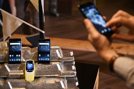 Presentation of new Nokia smart phones and upgraded Nokia 3310 in Moscow