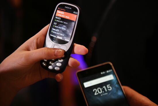 Presentation of new Nokia smart phones and upgraded Nokia 3310 in Moscow