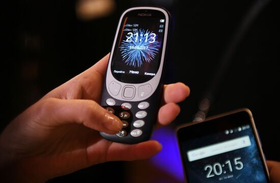 Presentation of new Nokia smart phones and upgraded Nokia 3310 in Moscow