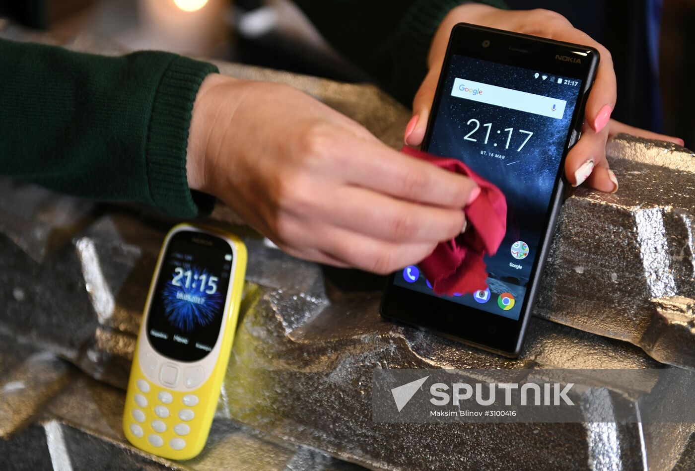 Presentation of new Nokia smart phones and upgraded Nokia 3310 in Moscow