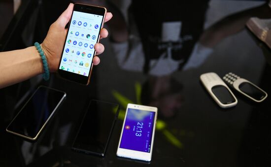 Presentation of new Nokia smart phones and upgraded Nokia 3310 in Moscow