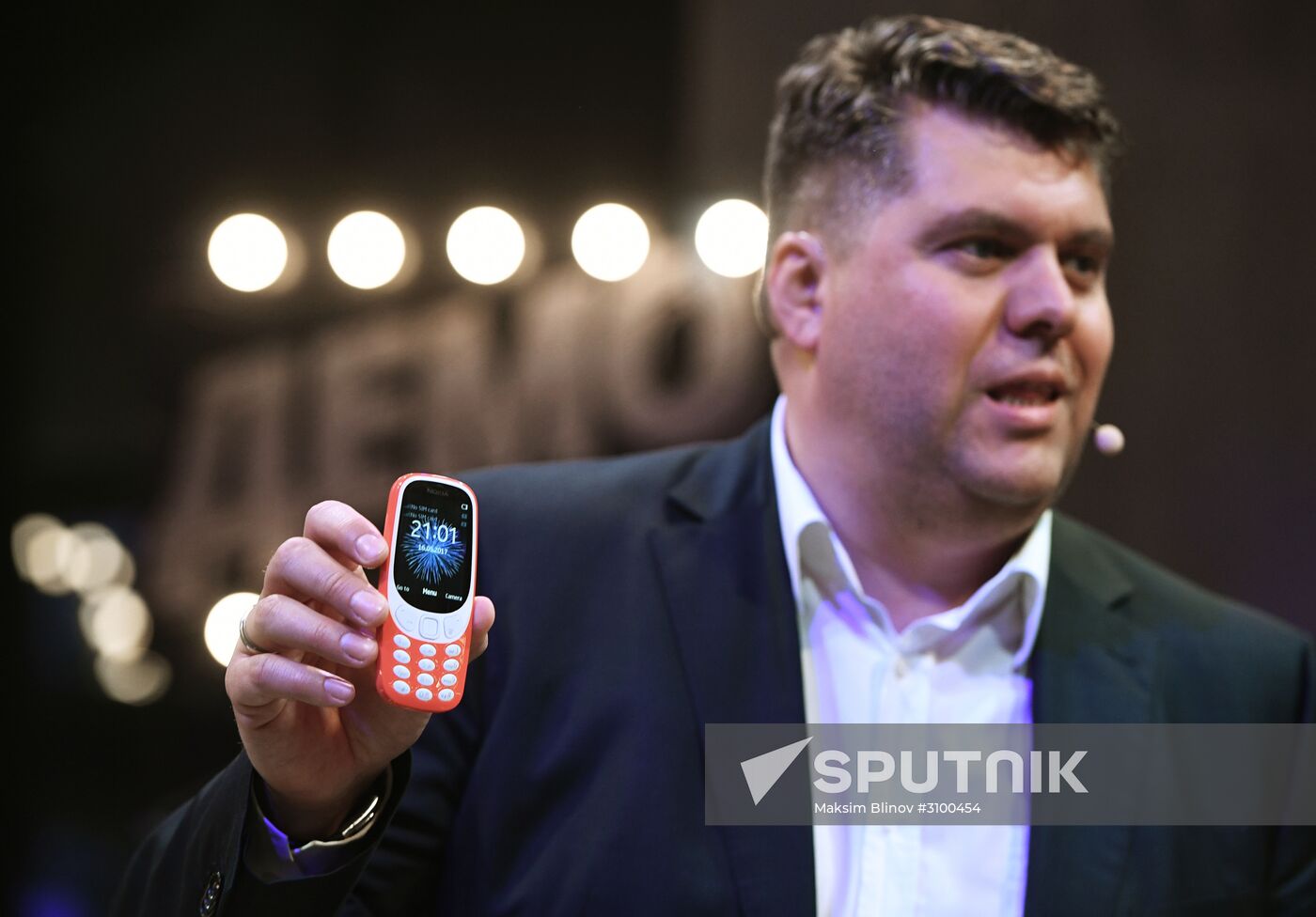 Presentation of new Nokia smart phones and upgraded Nokia 3310 in Moscow