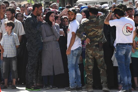 Situation in Qaboun neighborhood in Damascus suburb