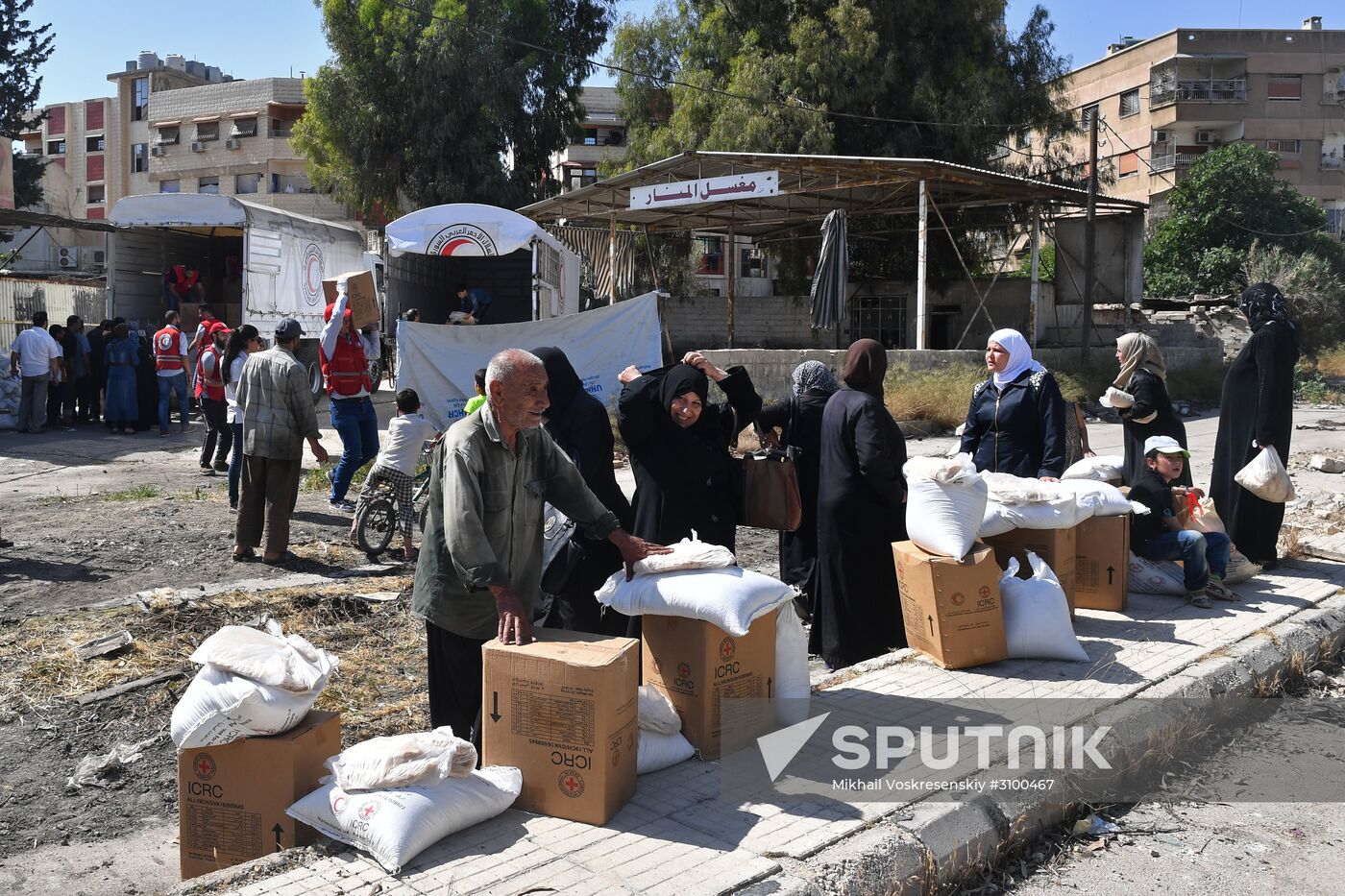 Situation in Qaboun neighborhood in Damascus suburb