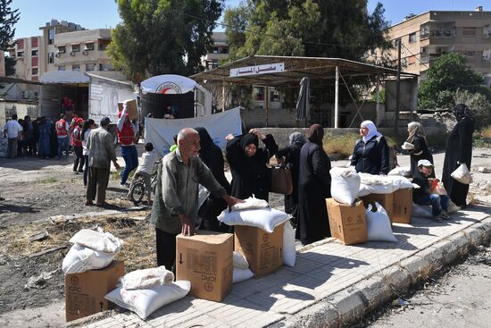 Situation in Qaboun neighborhood in Damascus suburb