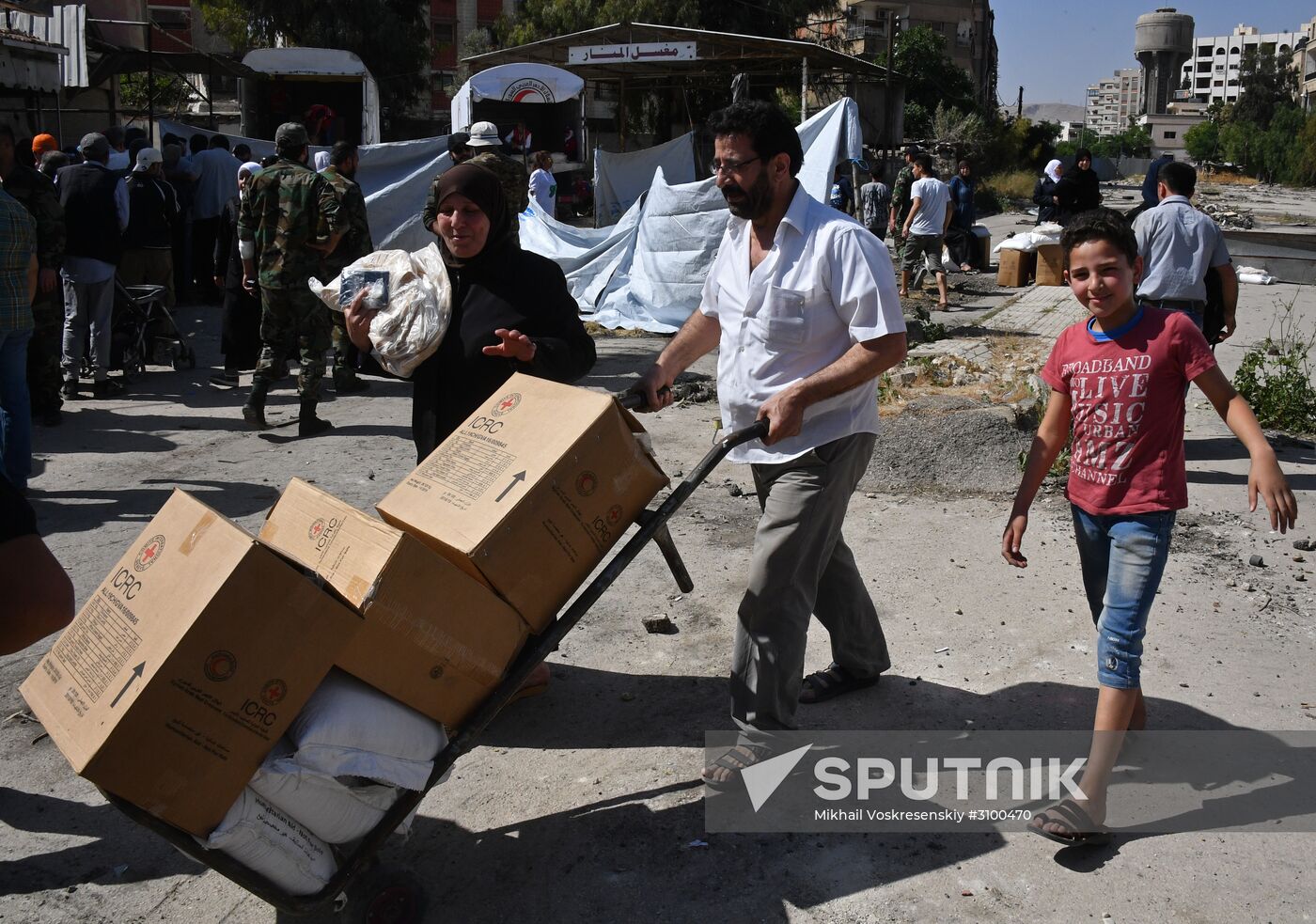 Situation in Qaboun neighborhood in Damascus suburb