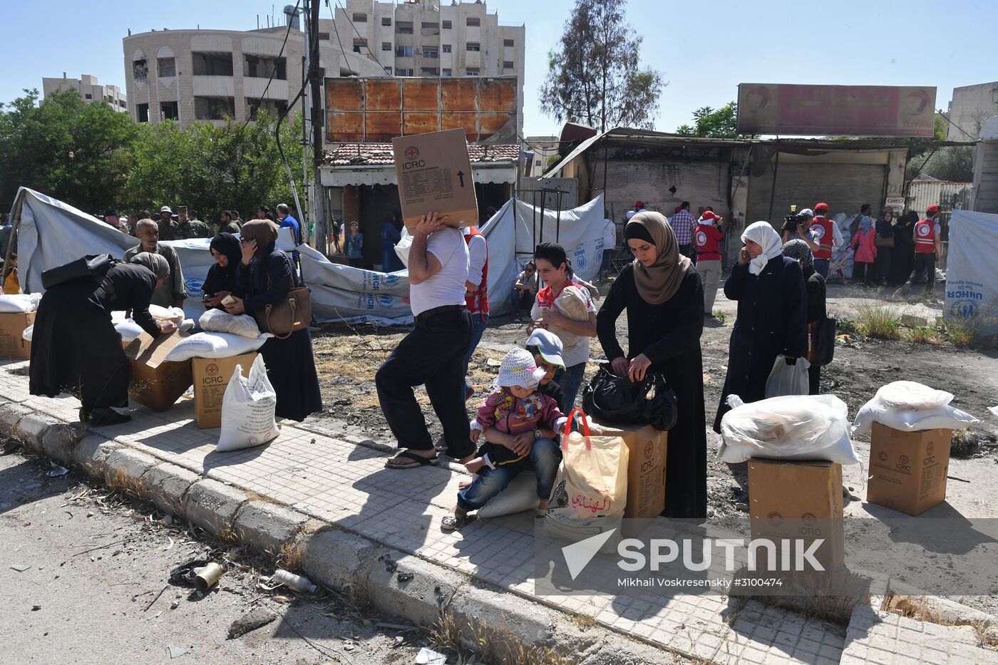 Situation in Qaboun neighborhood in Damascus suburb