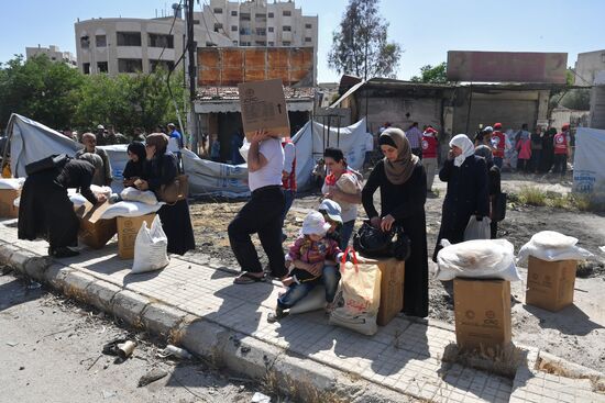 Situation in Qaboun neighborhood in Damascus suburb