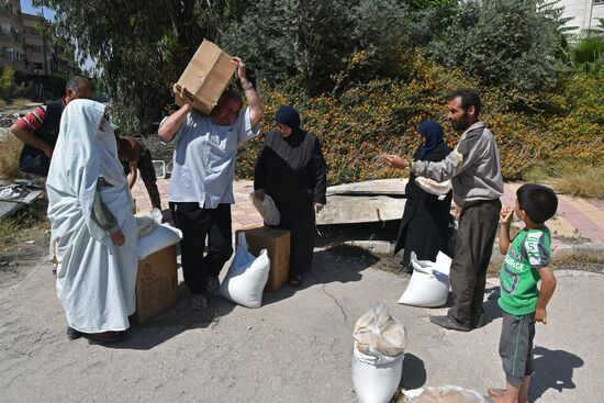 Situation in Qaboun neighborhood in Damascus suburb