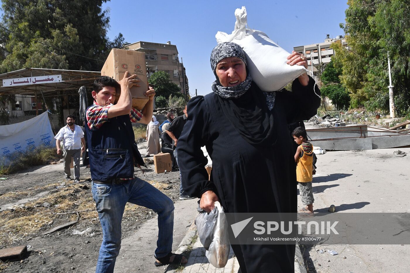 Situation in Qaboun neighborhood in Damascus suburb