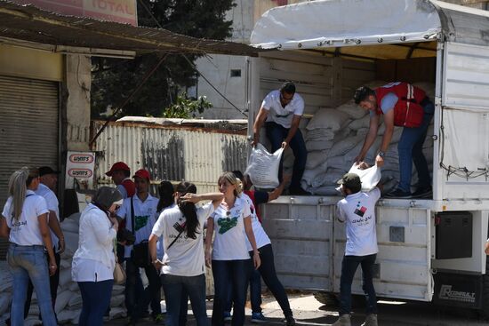 Situation in Qaboun neighborhood in Damascus suburb