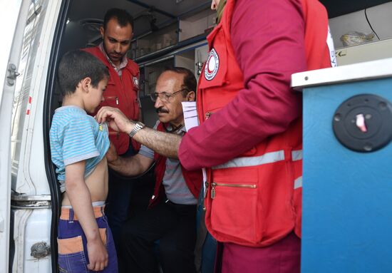 Situation in Qaboun neighborhood in Damascus suburb