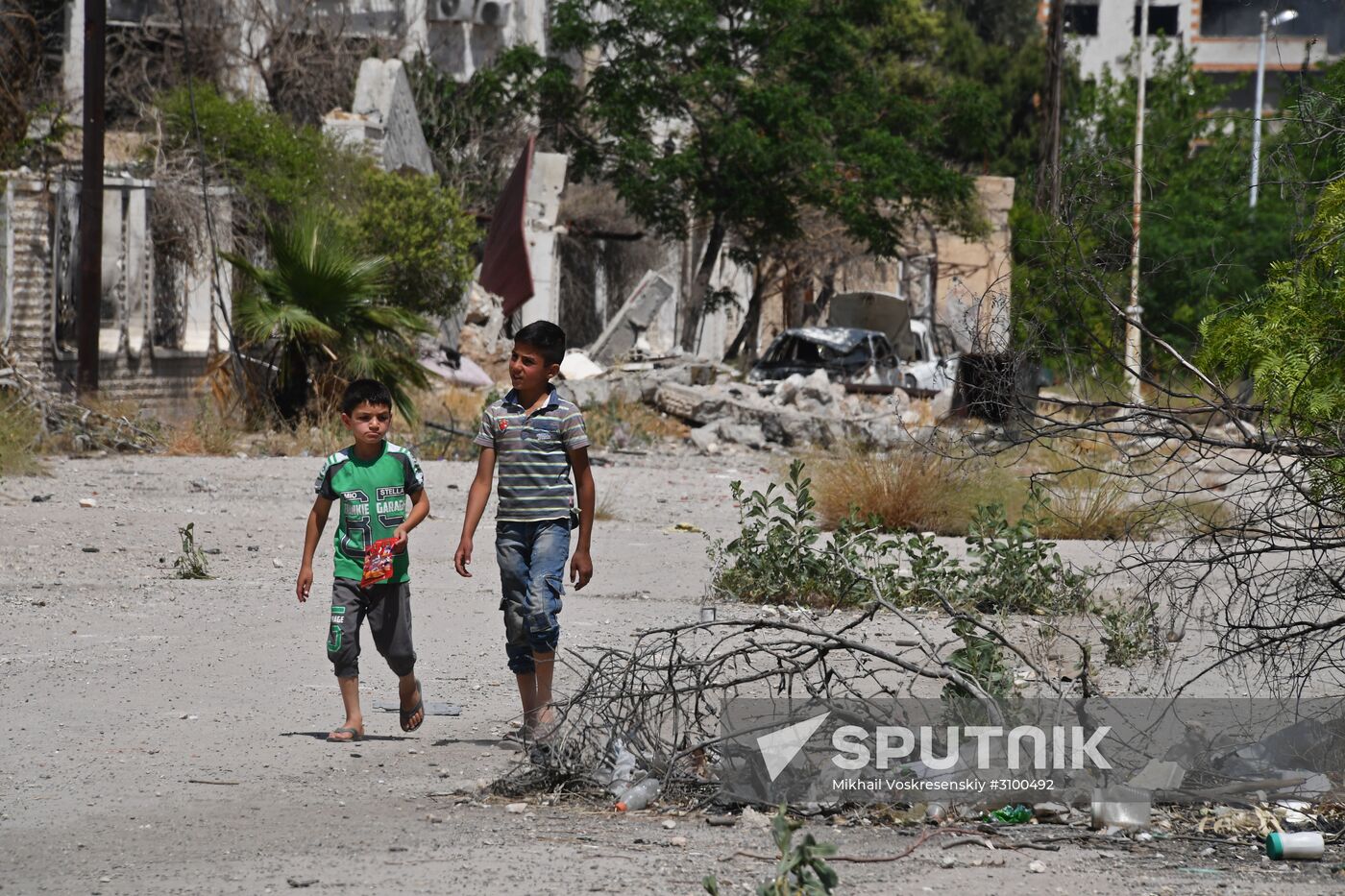 Situation in Qaboun neighborhood in Damascus suburb