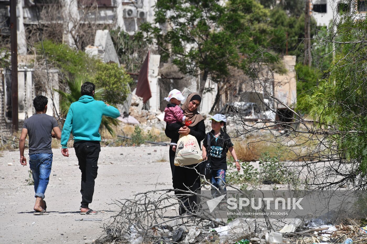 Situation in Qaboun neighborhood in Damascus suburb