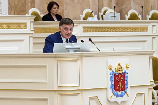 St. Petersburg Legislative Assembly meeting