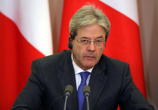 President Vladimir Putin meets with Prime Minister of Italy Paolo Gentiloni