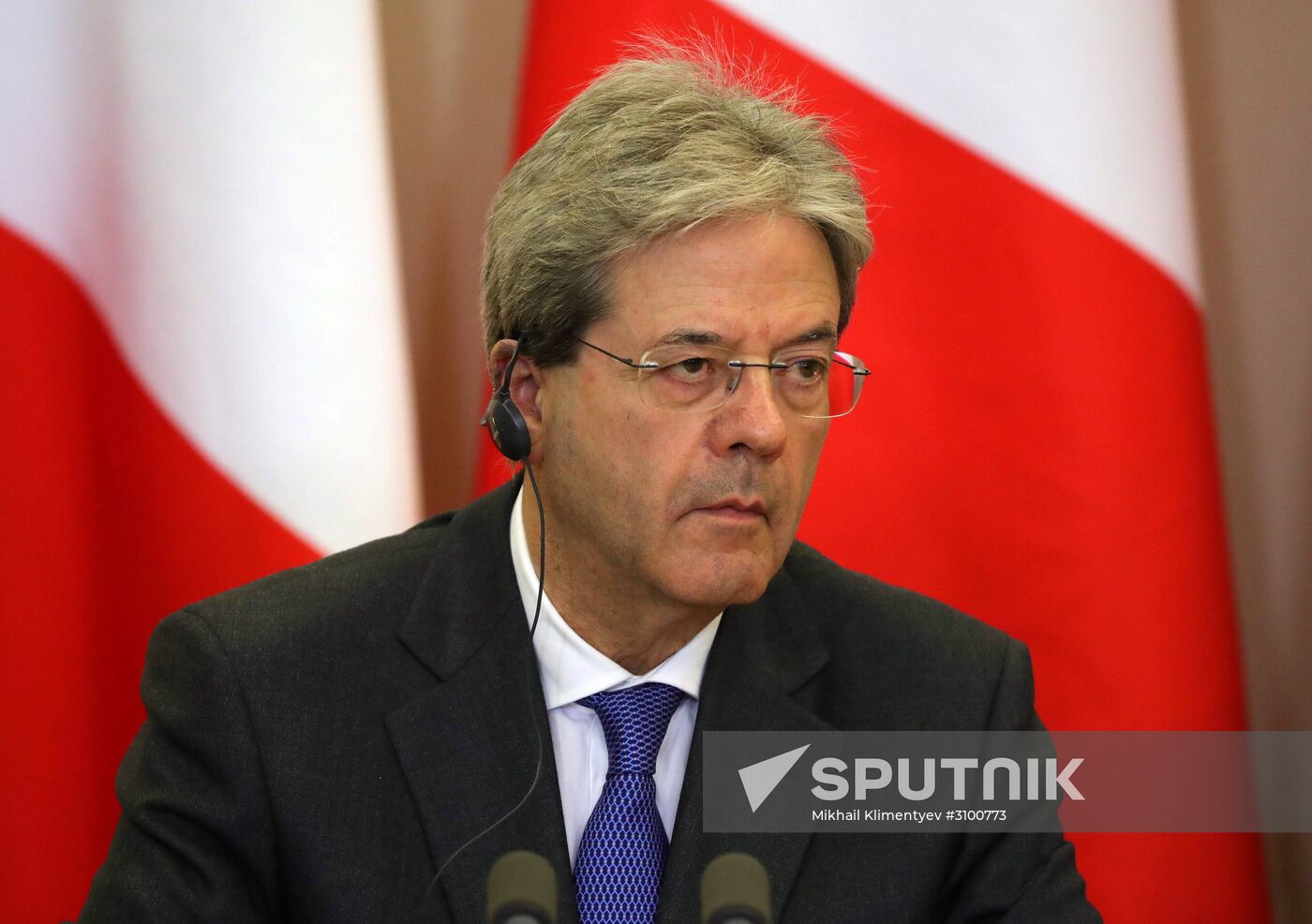 President Vladimir Putin meets with Prime Minister of Italy Paolo Gentiloni