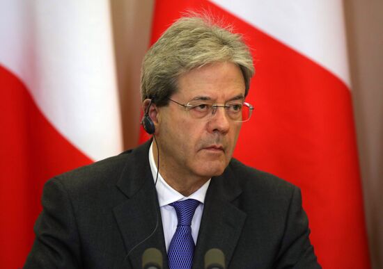 President Vladimir Putin meets with Prime Minister of Italy Paolo Gentiloni