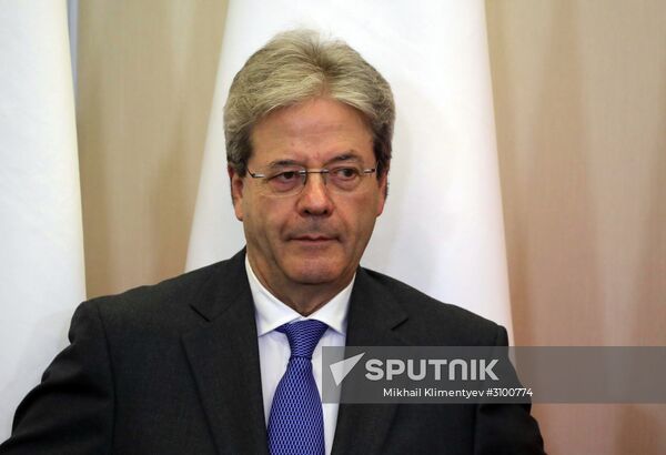 President Vladimir Putin meets with Prime Minister of Italy Paolo Gentiloni