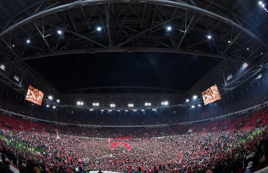 FC Spartak celebrates winning the Championship