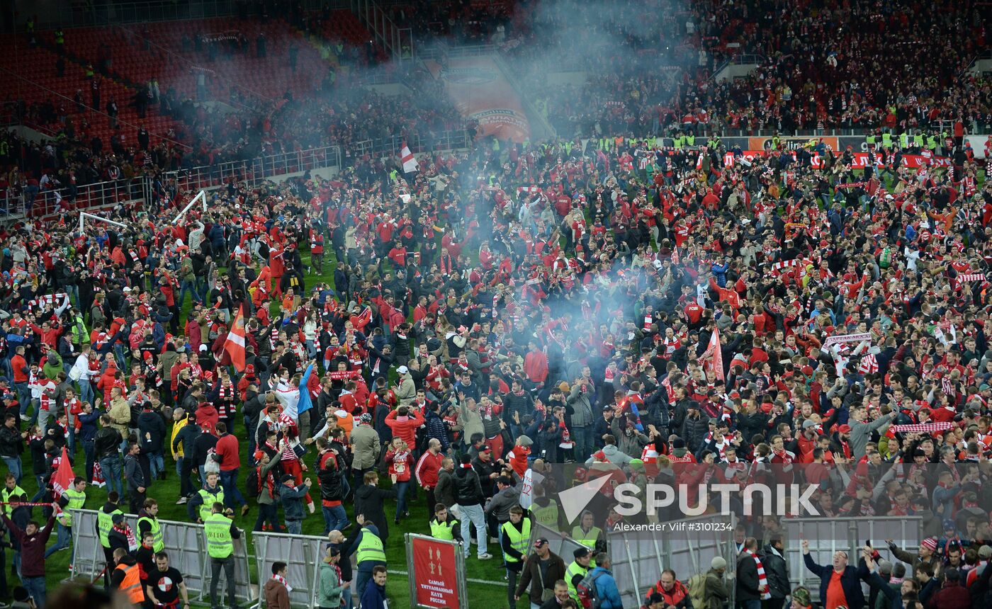 FC Spartak celebrates winning the Championship