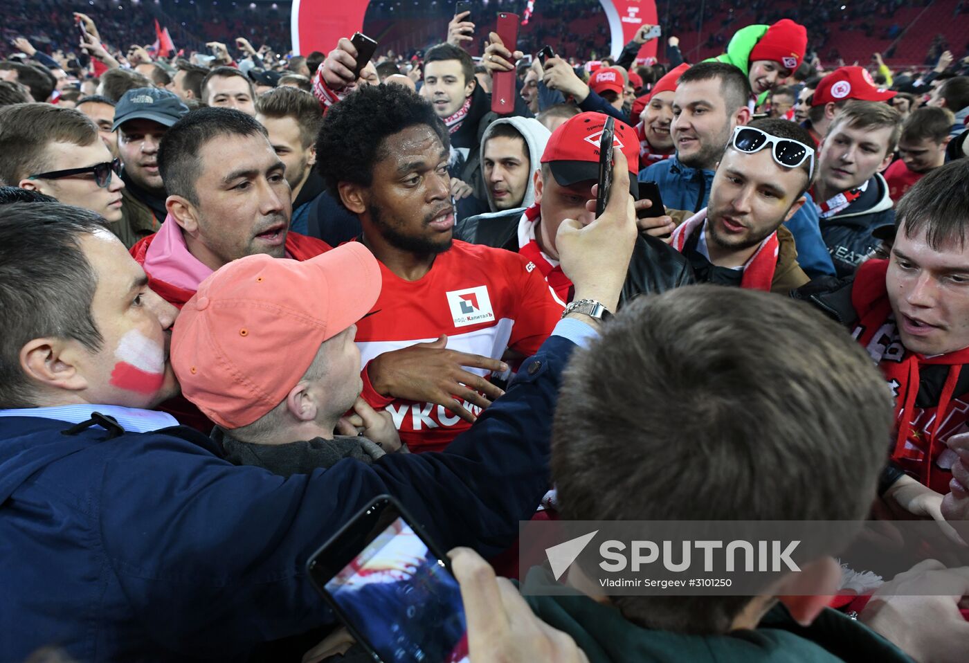 FC Spartak celebrates winning the Championship